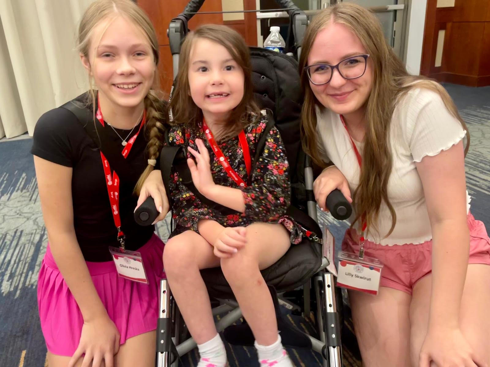 Photo: three girls smiling