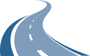 illustration of an open road