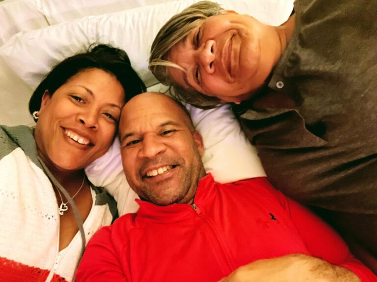Jeff with Kim and Mom